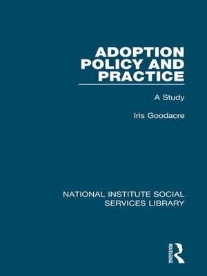 cover image of Adoption Policy and Practice